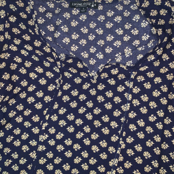 Living doll floral bandana print tie front dress S - Picture 6 of 8